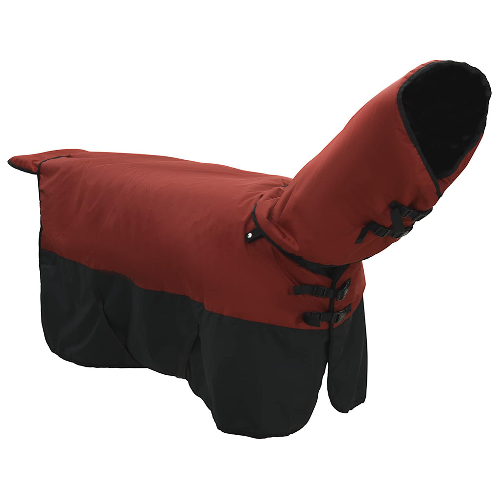 Coperta per Cavalli Verde Scuro e Nero 75 cm Poliestere
