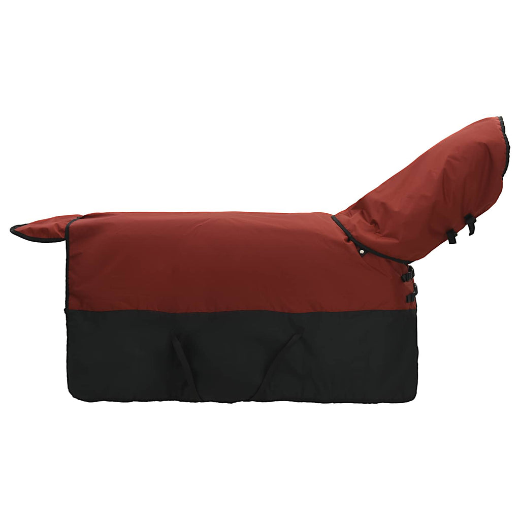 Coperta per Cavalli Verde Scuro e Nero 105 cm Poliestere