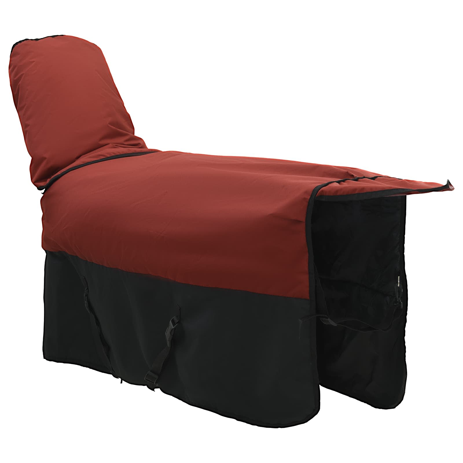 Coperta per Cavalli Verde Scuro e Nero 125 cm Poliestere