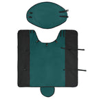 Coperta per Cavalli Verde Scuro e Nero 135 cm Poliestere