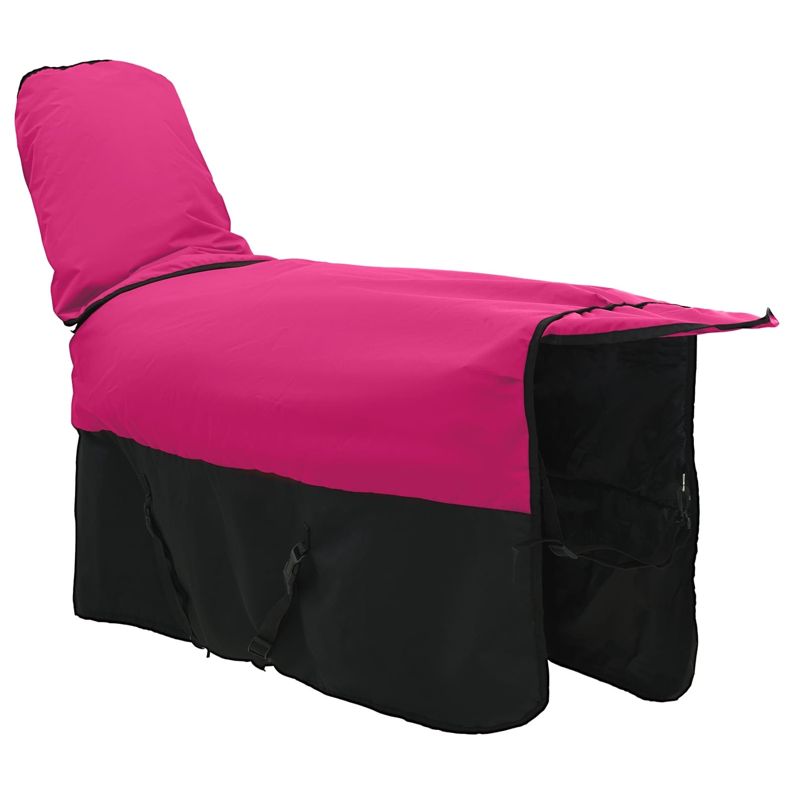 Coperta per Cavalli Rosa e Nero 85 cm Poliestere