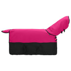 Coperta per Cavalli Rosa e Nero 145 cm Poliestere