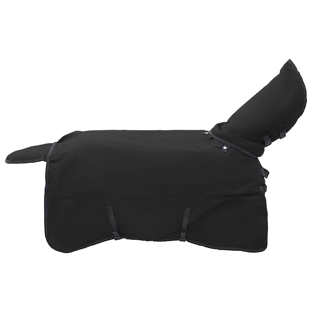 Coperta per Cavalli Verde Scuro e Nero 145 cm Poliestere