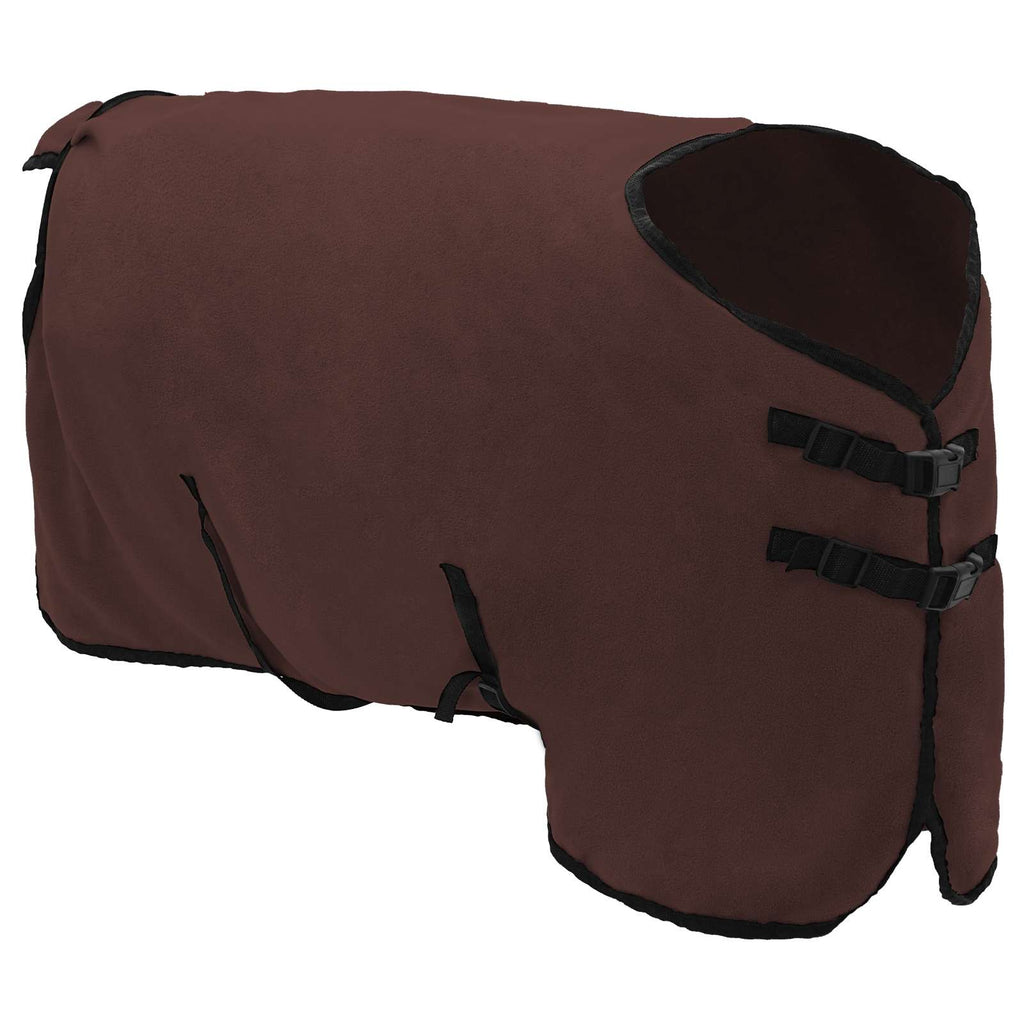 Coperta per Cavalli Marrone Scuro Completo 75 cm Poliestere