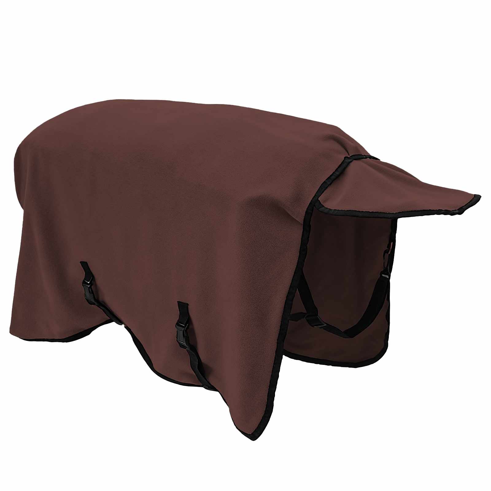 Coperta per Cavalli Marrone Scuro Completo 75 cm Poliestere
