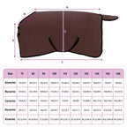 Coperta per Cavalli Marrone Scuro Completo 75 cm Poliestere