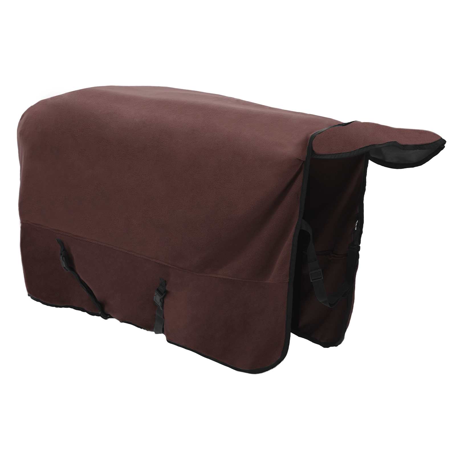 Coperta per Cavalli Marrone Scuro Completo 135 cm Poliestere
