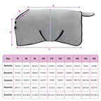 Coperta per Cavalli Grigio chiaro e rosa completo 115 cm