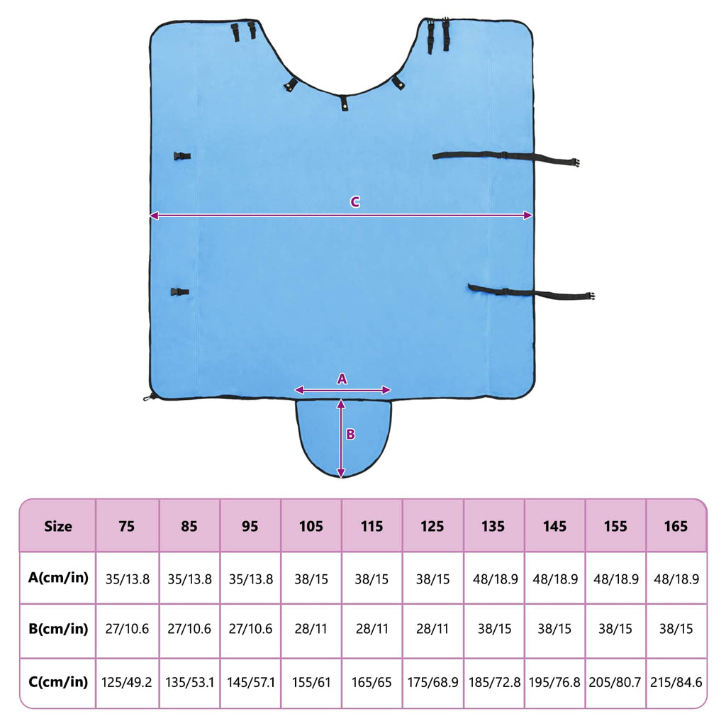 Coperta per Cavalli Aqua Completo 125 cm Poliestere