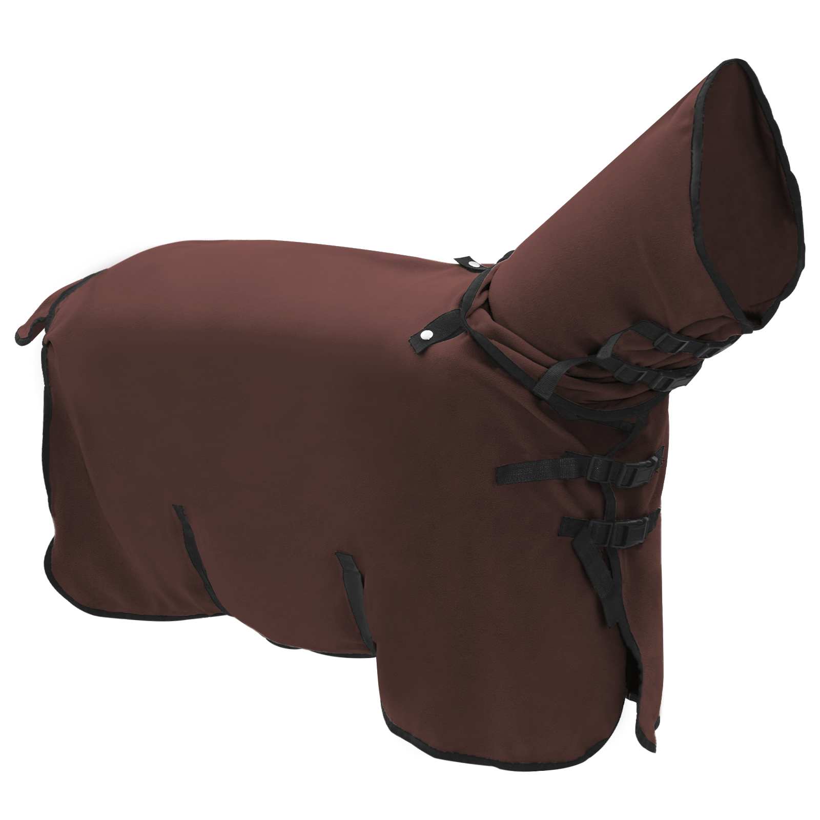Coperta per Cavalli Marrone Scuro Completo 85 cm Poliestere
