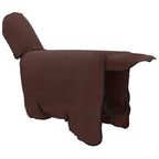 Coperta per Cavalli Marrone Scuro Completo 125 cm Poliestere