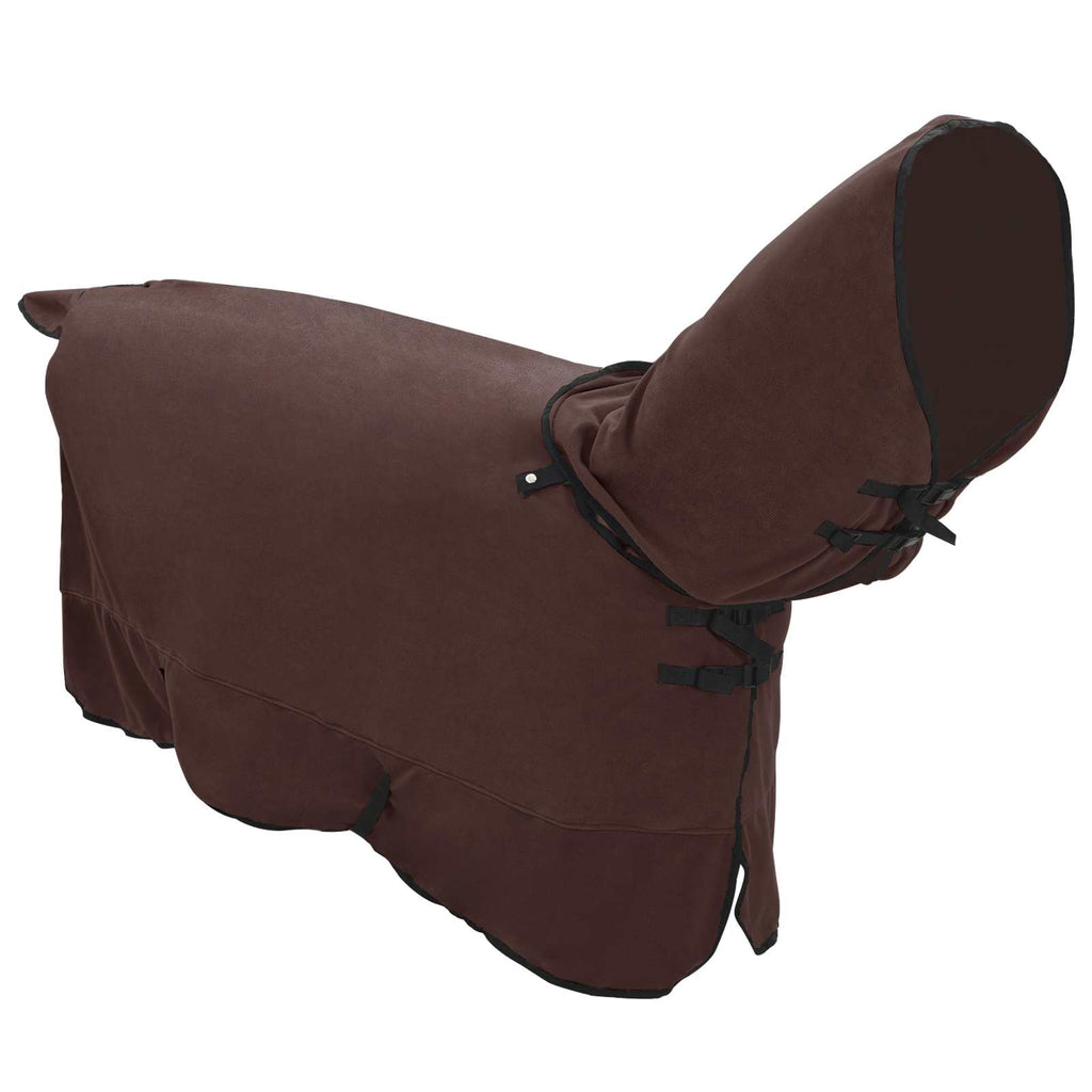Coperta per Cavalli Marrone Scuro Completo 165 cm Poliestere