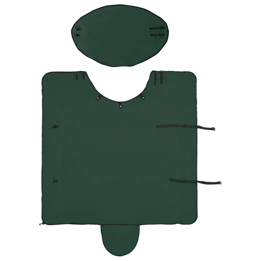 Coperta per Cavalli Verde scuro completo 155 cm Poliestere
