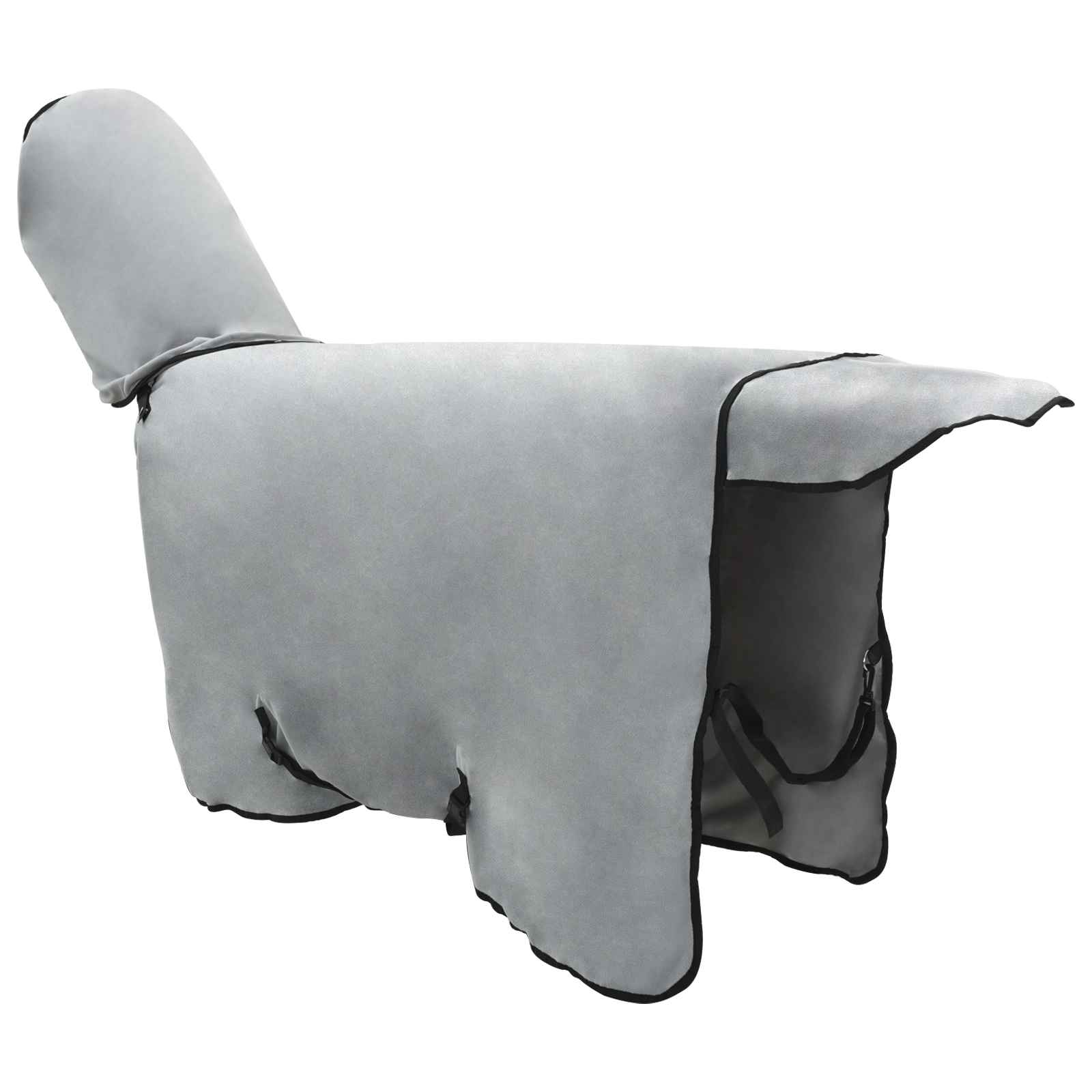 Coperta per Cavalli Grigio chiaro e rosa completo 85 cm