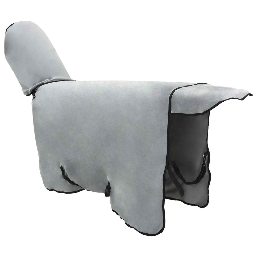 Coperta per Cavalli Grigio chiaro e rosa completo 105 cm