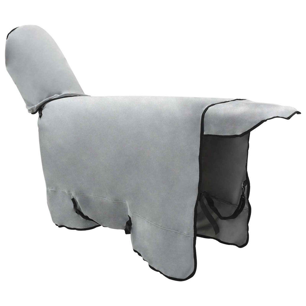Coperta per Cavalli Grigio chiaro e rosa completo 125 cm