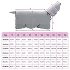 Coperta per Cavalli Grigio chiaro e rosa completo 125 cm