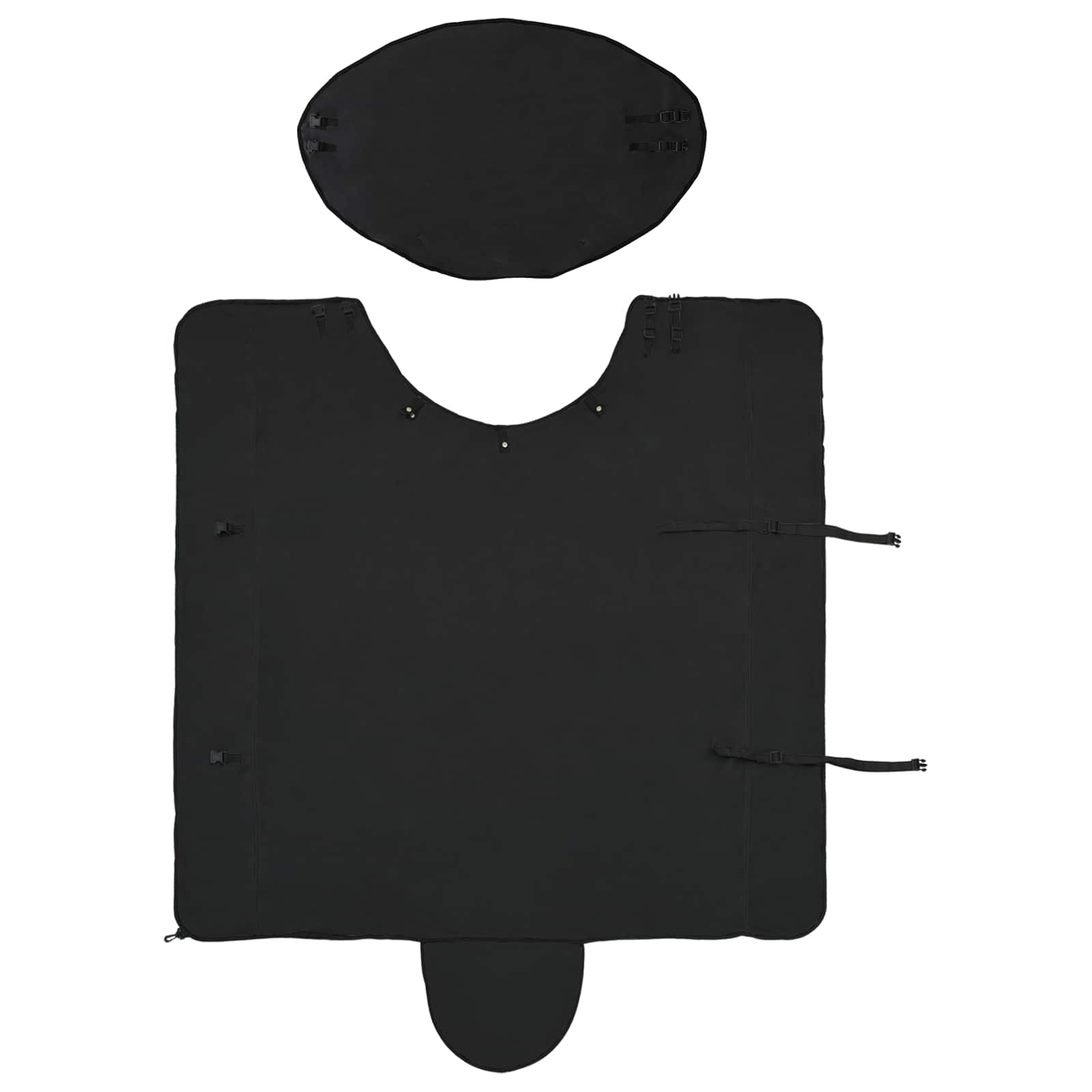 Coperta per Cavalli Nero 155 cm Poliestere