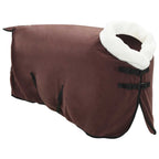 Coperta per Cavalli Marrone Scuro Completo 115 cm Felpa in pile