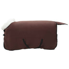 Coperta per Cavalli Marrone Scuro Completo 135 cm Felpa in pile