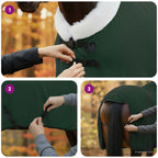 Coperta per Cavalli Verde scuro completo 105 cm Felpa in pile