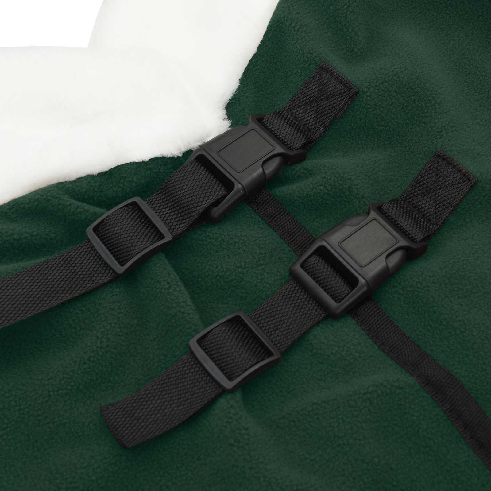 Coperta per Cavalli Verde scuro completo 145 cm Felpa in pile