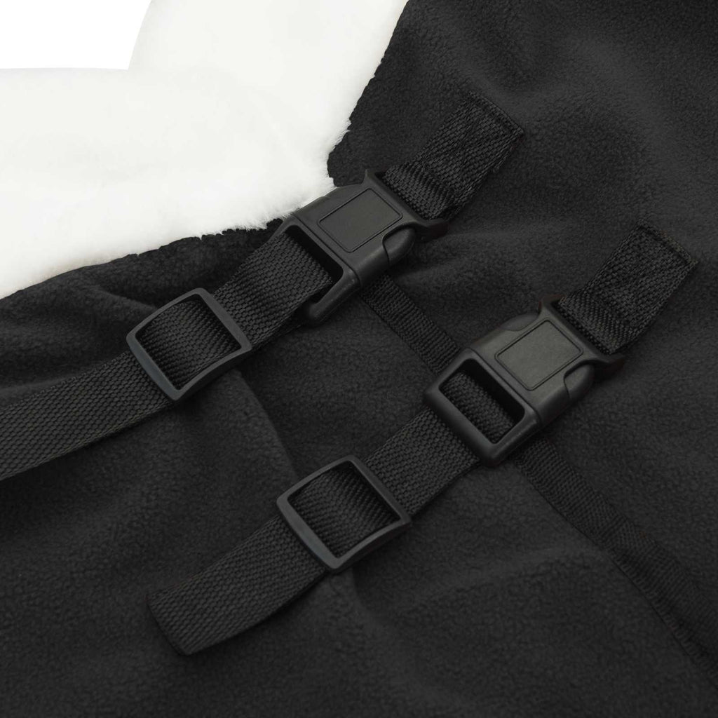 Coperta per Cavalli Nero 165 cm Felpa in pile
