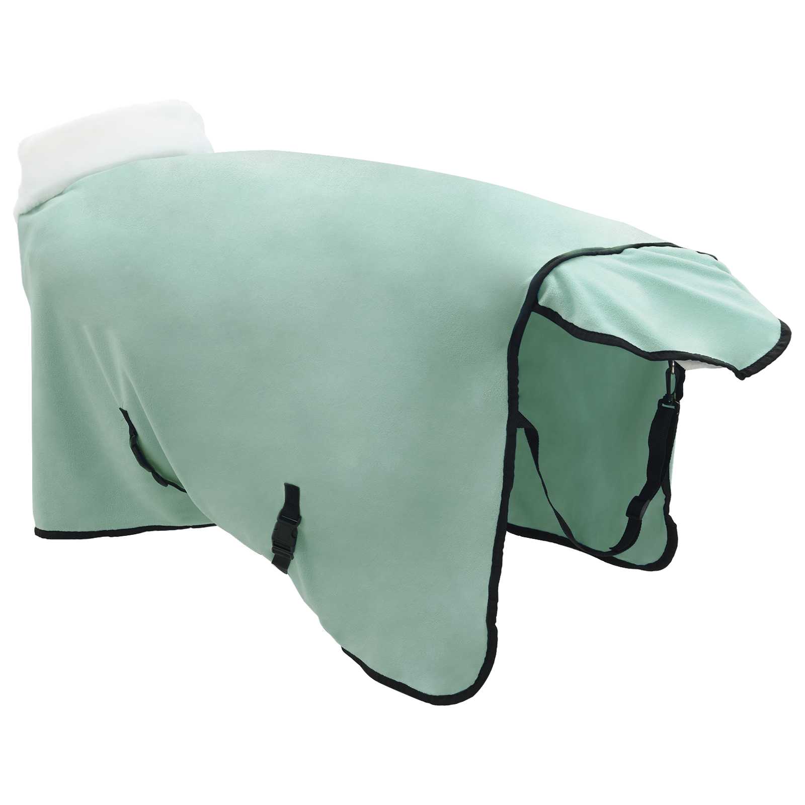 Coperta per Cavalli Verde scuro completo 85 cm Felpa in pile