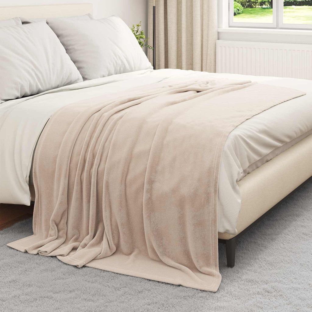 Coperta Beige 150 x 200 cm Panno