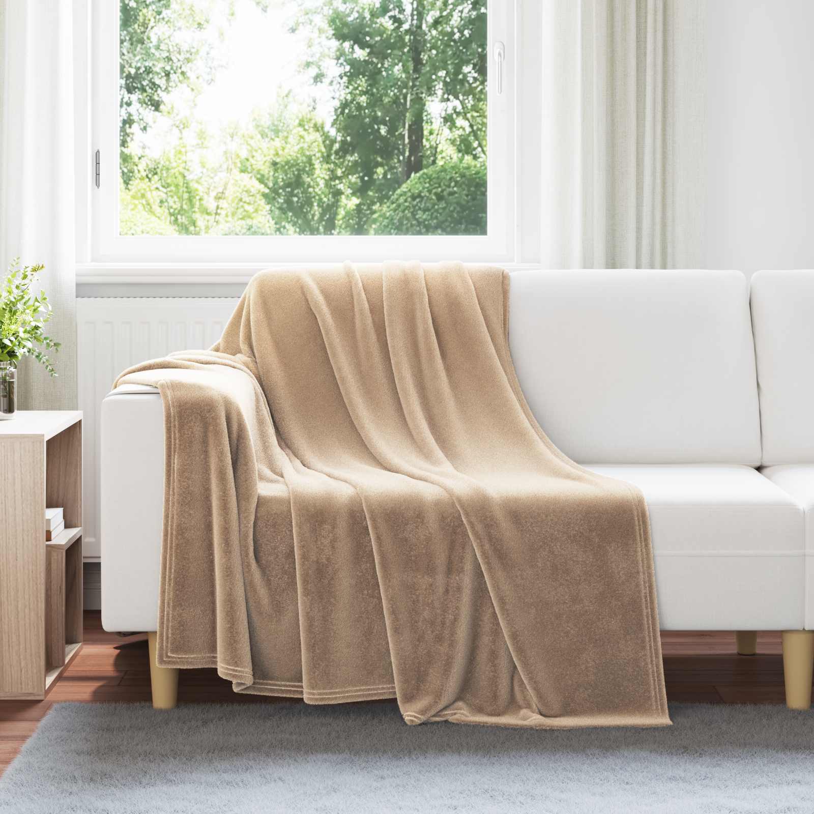 Coperta Cammello 150 x 200 cm Panno