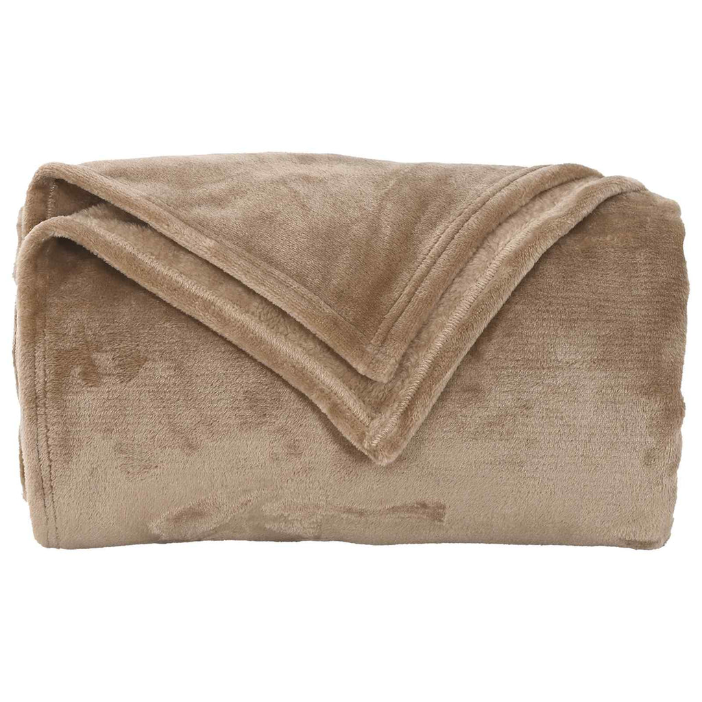 Coperta Cammello 240 x 270 cm Panno