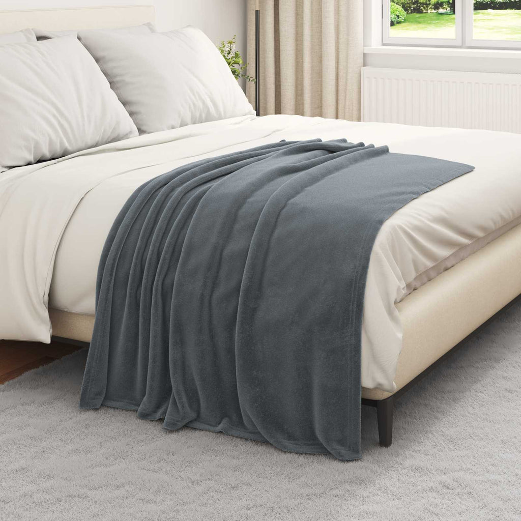 Coperta Grigio scuro 130 x 150 cm Panno