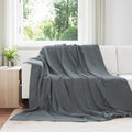 Coperta Grigio scuro 220 x 240 cm Panno