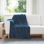Coperta Blu navy 130 x 150 cm Panno