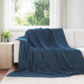 Coperta Blu navy 220 x 240 cm Panno