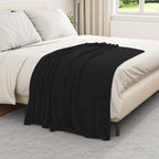 Coperta Nero 130 x 150 cm Panno