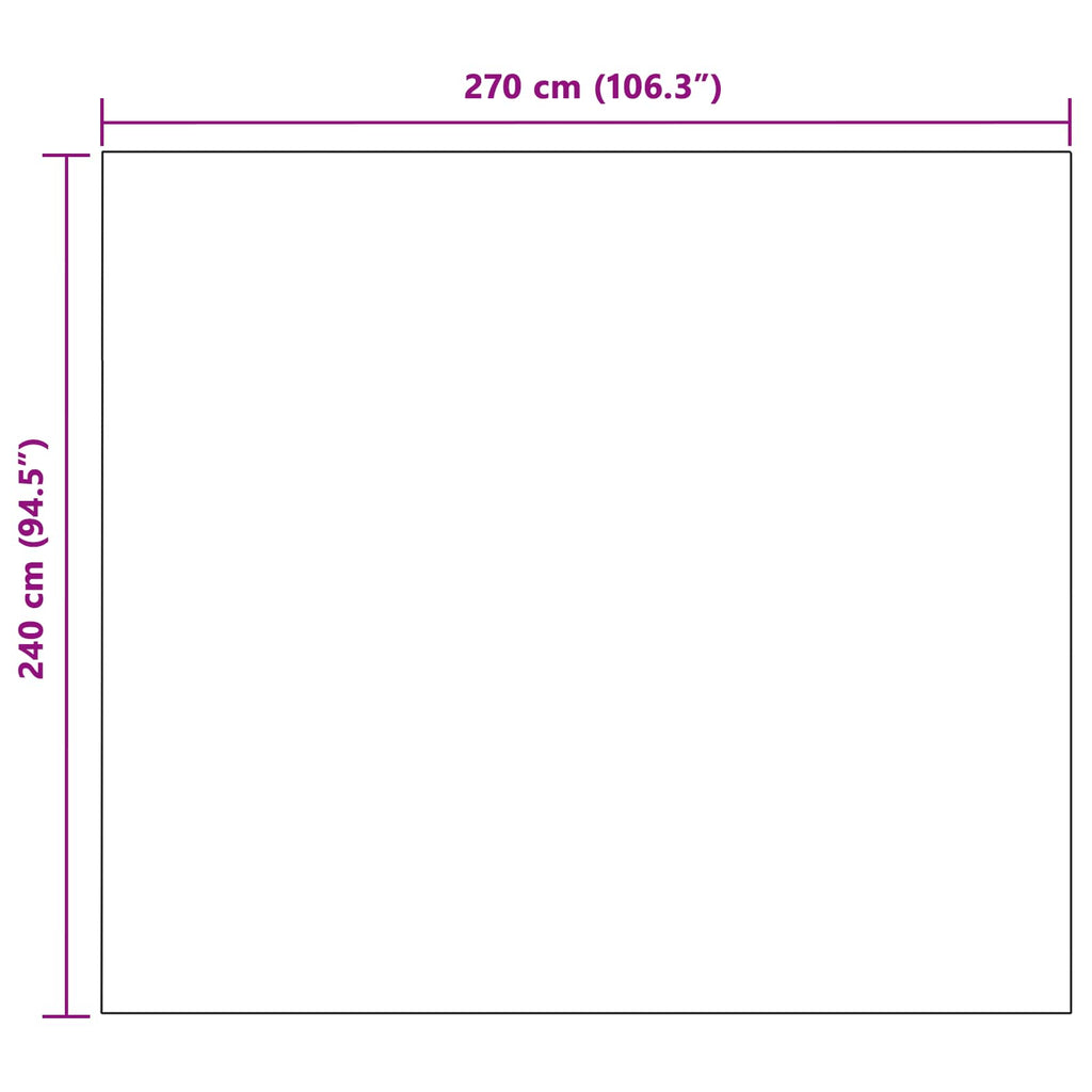 Coperta Bianco 240 x 270 cm Panno