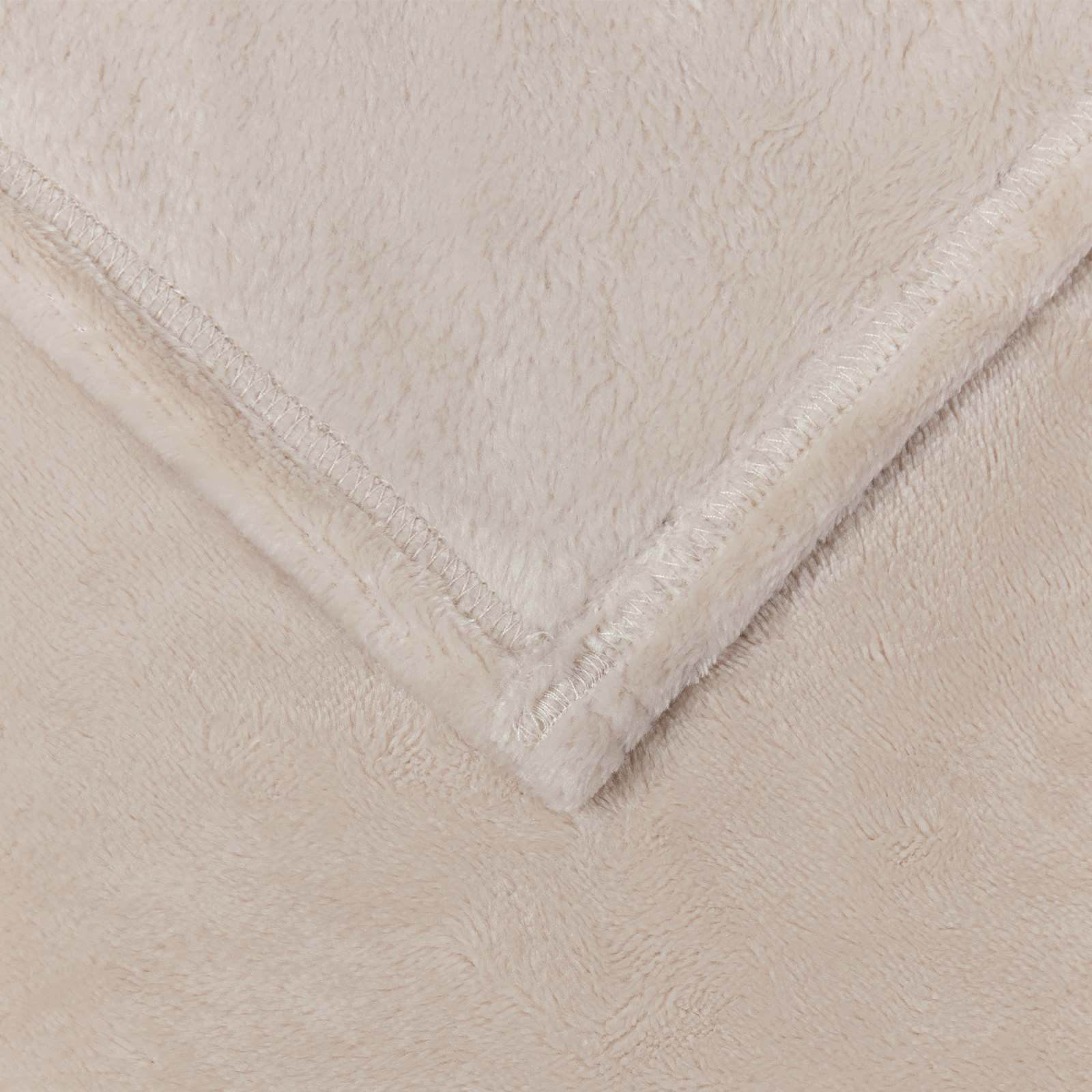 Coperte da Pile 6 pcs Beige 150 x 200 cm Panno