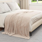 Coperte da Pile 6 pcs Beige 150 x 200 cm Panno