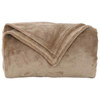 Coperte da Pile 6 pcs Cammello 130 x 150 cm Panno
