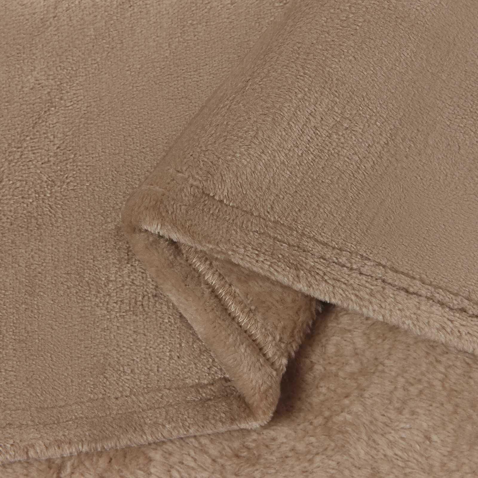 Coperte da Pile 6 pcs Cammello 150 x 200 cm Panno