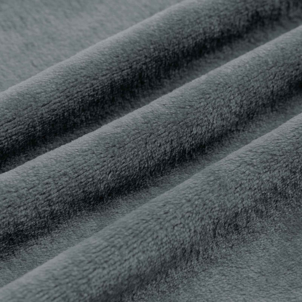 Coperte da Pile 6 pcs Grigio scuro 240 x 270 cm Panno
