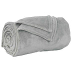 Coperte da Pile 6 pcs Grigio 130 x 150 cm Panno