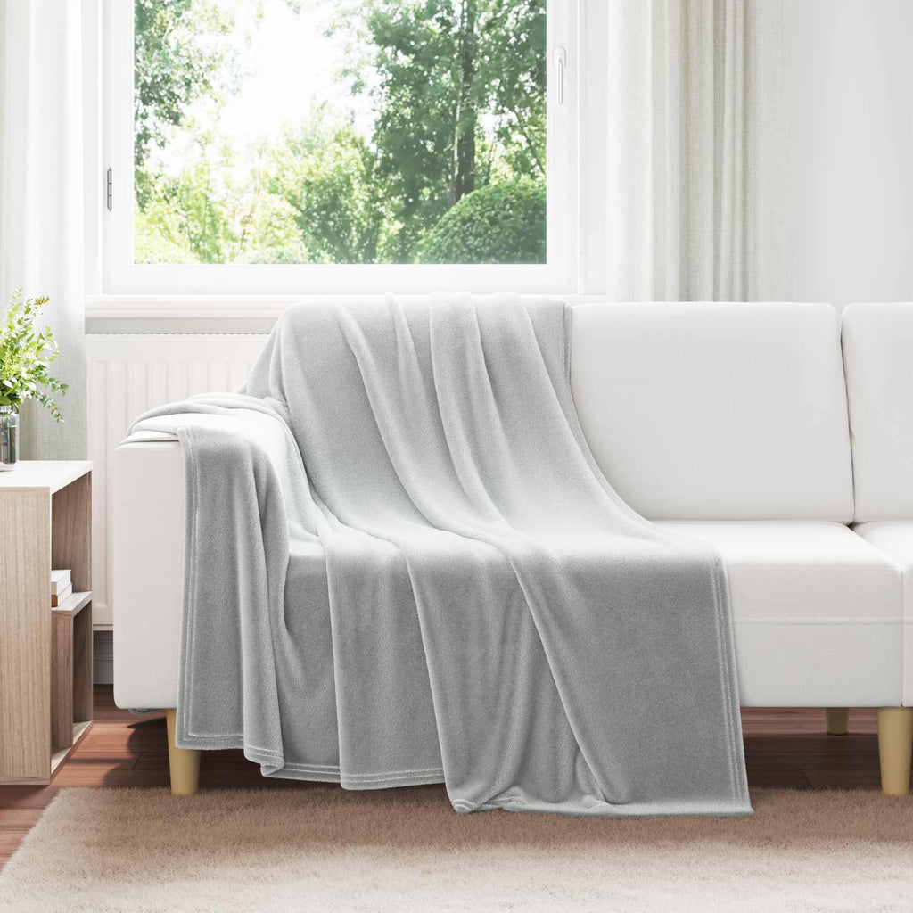 Coperte da Pile 6 pcs Grigio 150 x 200 cm Panno