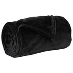 Coperte da Pile 6 pcs Nero 150 x 200 cm Panno