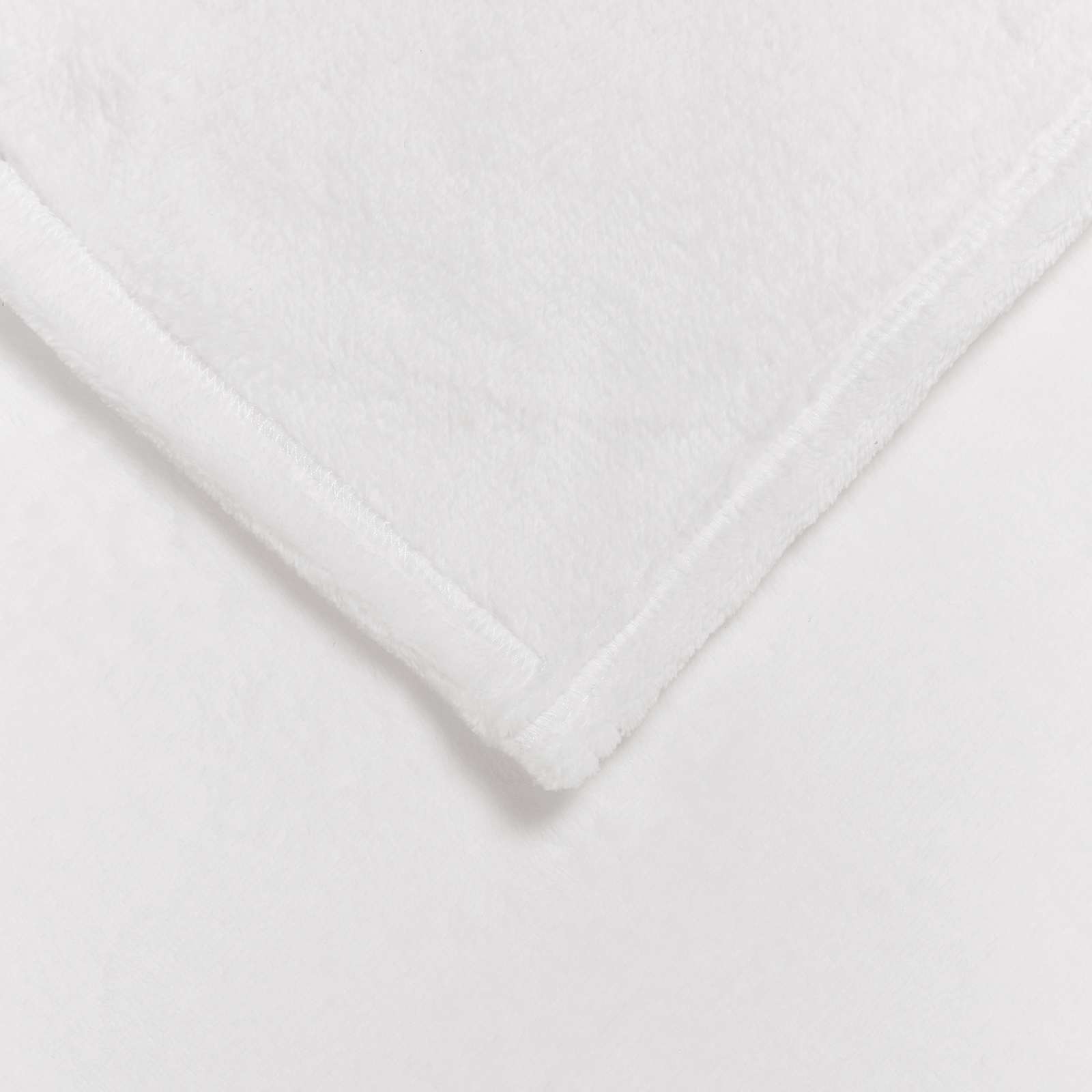 Coperte da Pile 6 pcs Bianco 130 x 150 cm Panno