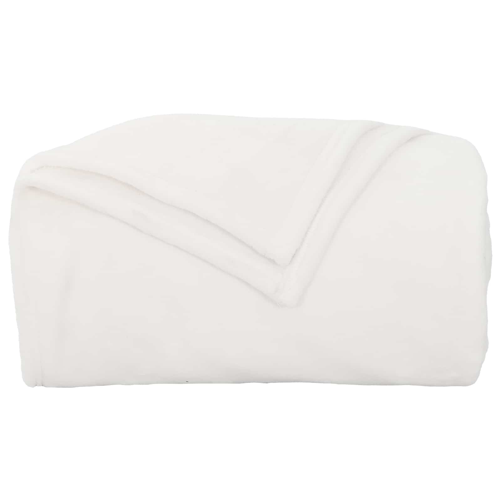 Coperte da Pile 6 pcs Bianco 130 x 150 cm Panno