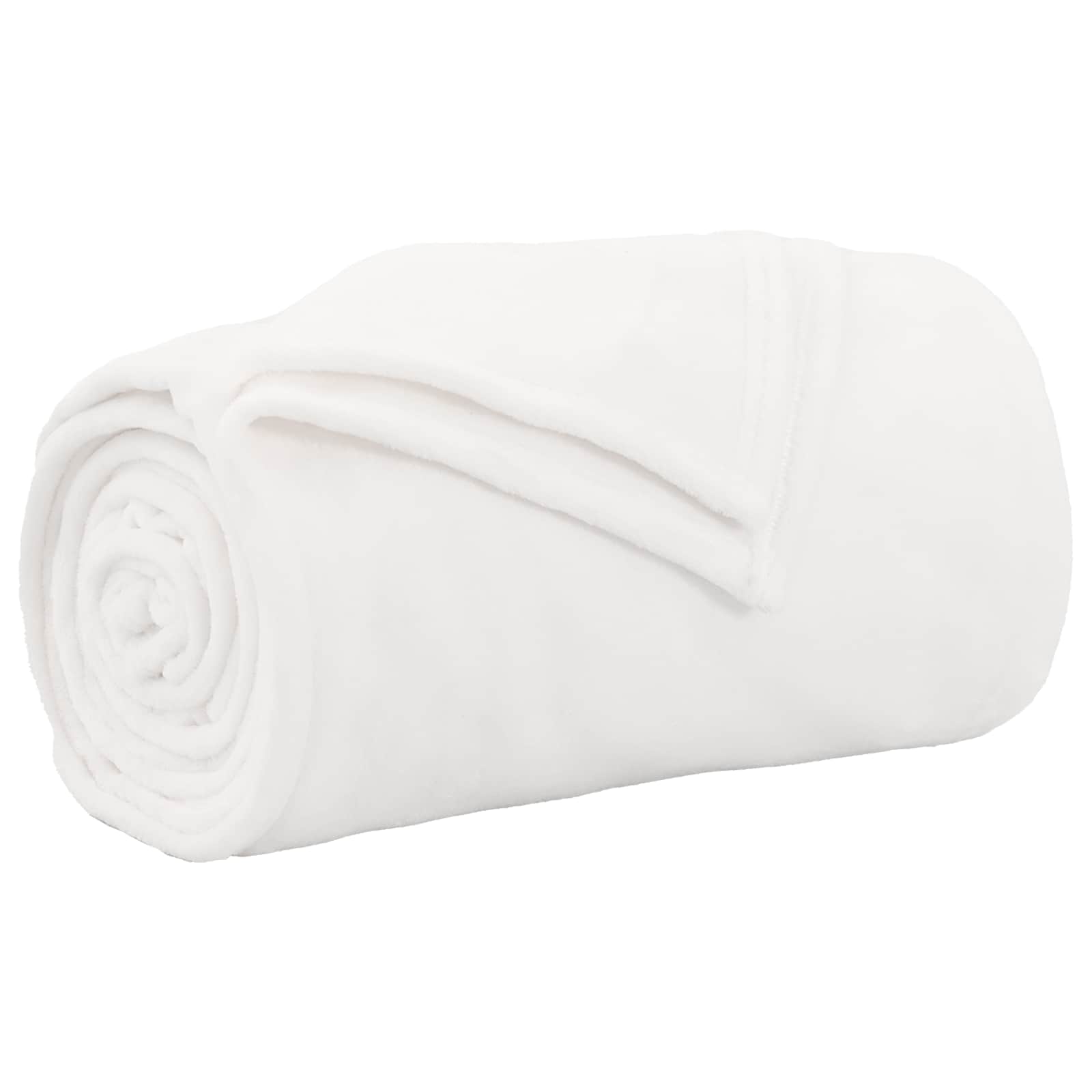 Coperte da Pile 6 pcs Bianco 220 x 240 cm Panno