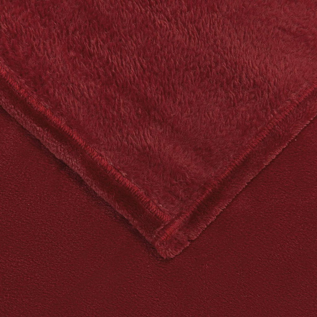 Coperte da Pile 6 pcs Rosso Bordeaux 130 x 150 cm Panno