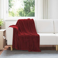 Coperte da Pile 6 pcs Rosso Bordeaux 130 x 150 cm Panno